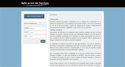 Desktop Screenshot of aplicaciondegestion.com